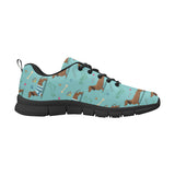 Dachshund decorative background Women's Sneaker Shoes