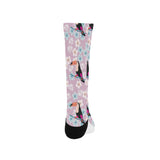 Beautiful toucan flower leaves Crew Socks