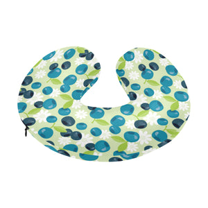 blueberry flower pattern U-Shaped Travel Neck Pillow