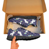 Hand drawn cute unicorn star planet Women's Sneaker Shoes