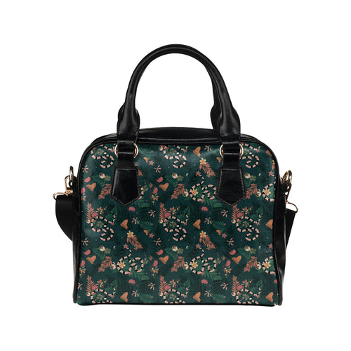 Snake forest pattern Shoulder Handbag
