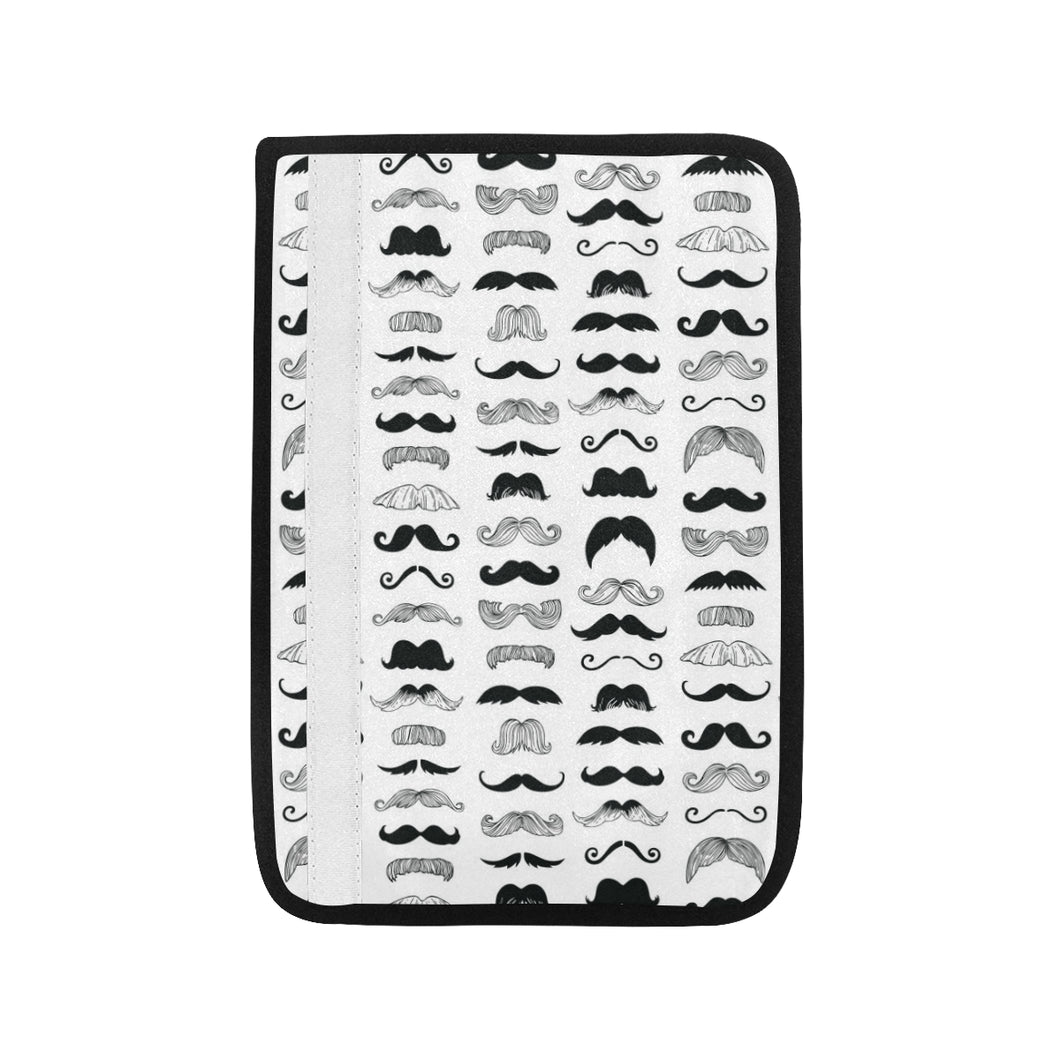Mustache Beard Pattern Print Design 04 Car Seat Belt Cover