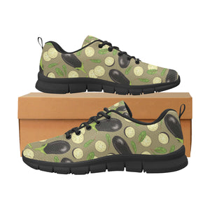 Eggplant Pattern Print Design 02 Men's Breathable Sneakers ( Model 055)
