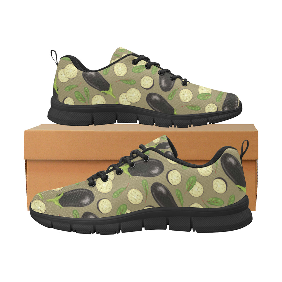 Eggplant Pattern Print Design 02 Men's Breathable Sneakers ( Model 055)