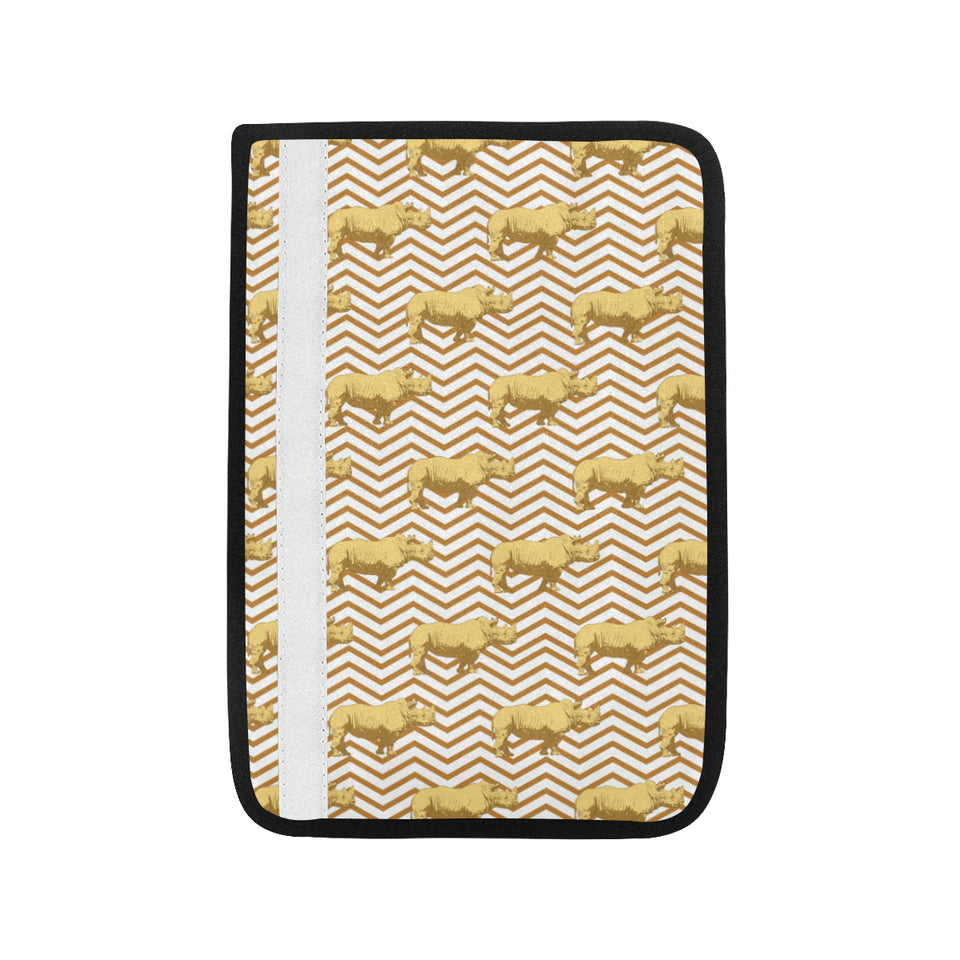Rhino yellow theme pattern Car Seat Belt Cover