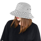 arabic gray pattern Unisex Bucket Hat