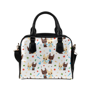 Cute Chihuahua dog pattern Shoulder Handbag