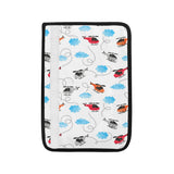 Watercolor helicopter cloud pattern Car Seat Belt Cover