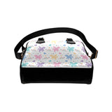 colorful unicorn rainbow heart pattern Shoulder Handbag