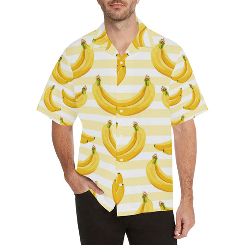 Banana pattern blackground Men's All Over Print Hawaiian Shirt