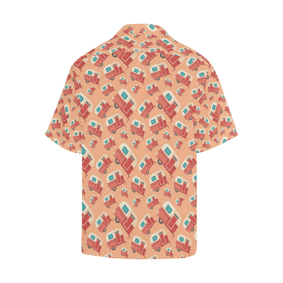 Camper Van Pattern Print Design 03 Men's All Over Print Hawaiian Shirt (Model T58)