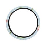 Watercolor Tulips pattern Car Steering Wheel Cover