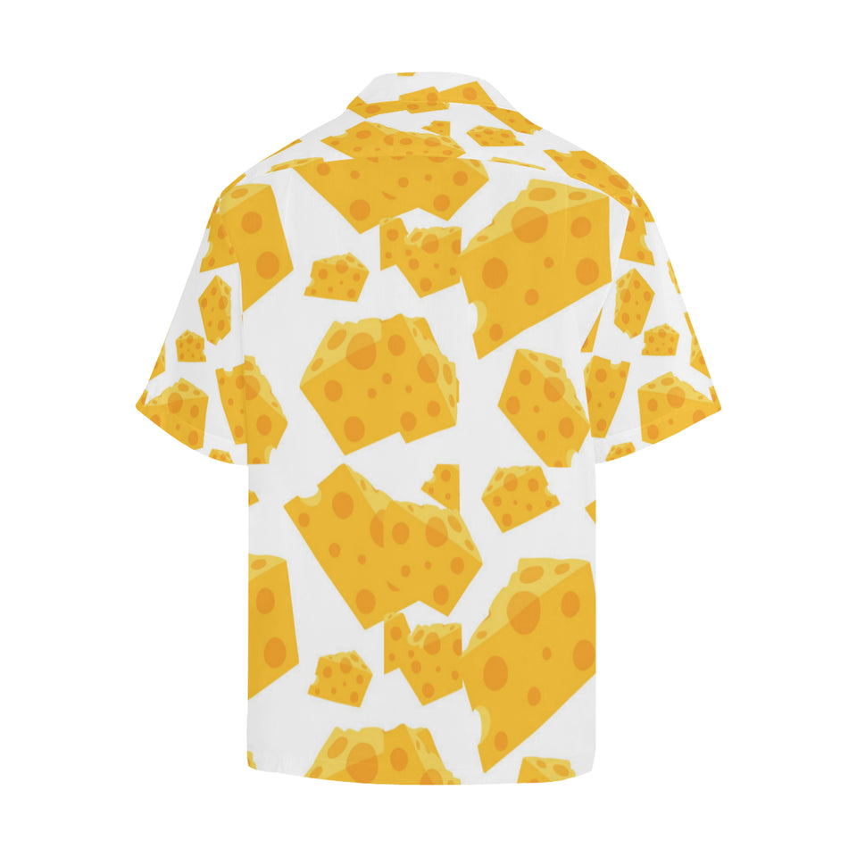 Cheese slice pattern Men's All Over Print Hawaiian Shirt