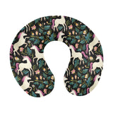 Unicorns forest background U-Shaped Travel Neck Pillow