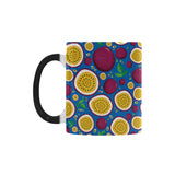 Passion fruit blue background Morphing Mug Heat Changing Mug