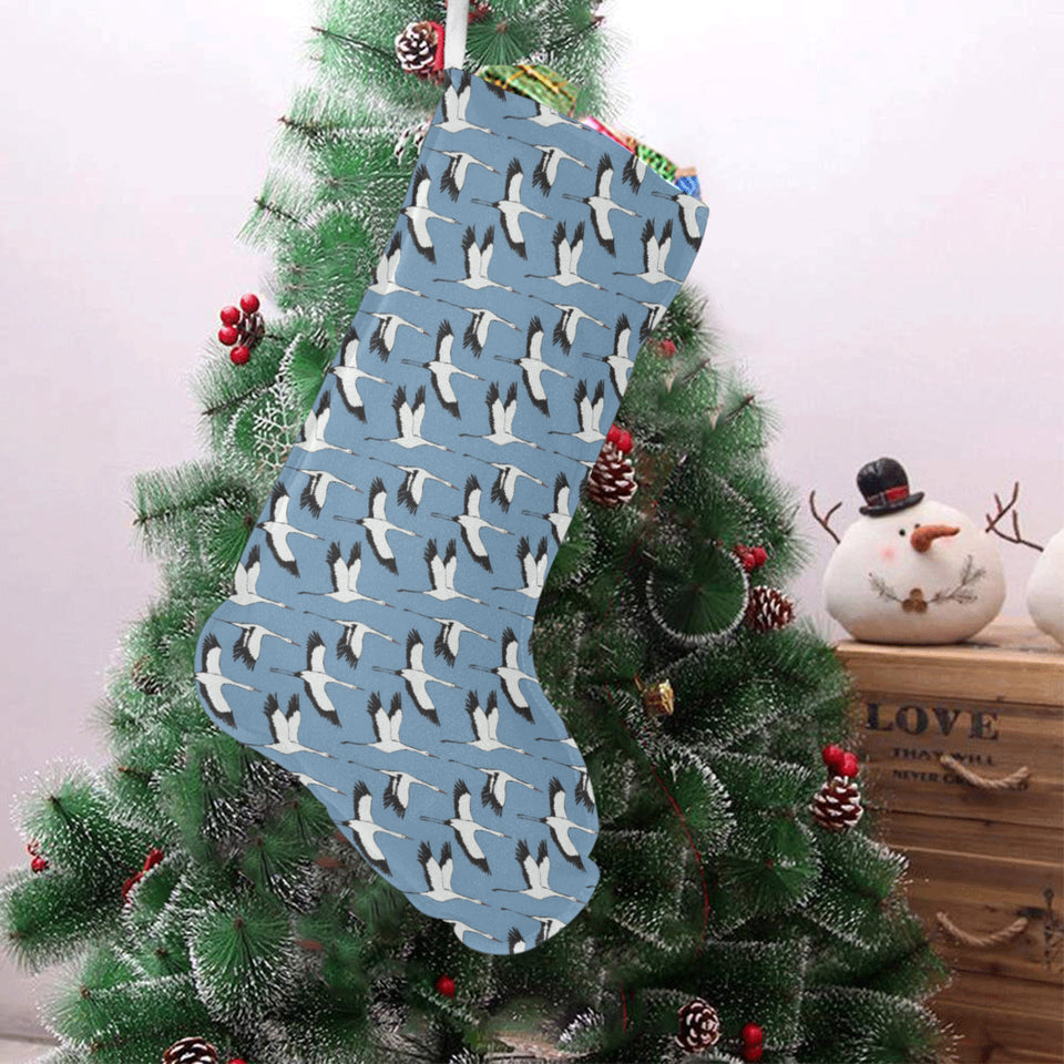 Seagull Pattern Print Design 04 Christmas Stocking