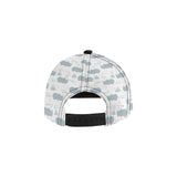 cute rhino heart pattern All Over Print Snapback Cap