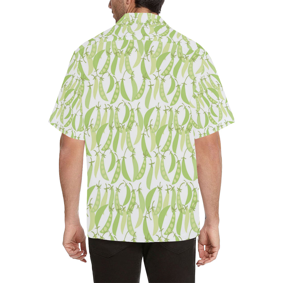 Green Peas Pattern Print Design 03 Men's All Over Print Hawaiian Shirt (Model T58)