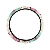 Clock butterfly pattern Car Steering Wheel Cover