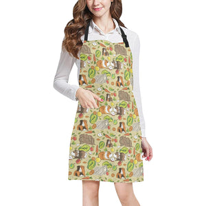 Guinea Pig Pattern Print Design 04 All Over Print Adjustable Apron