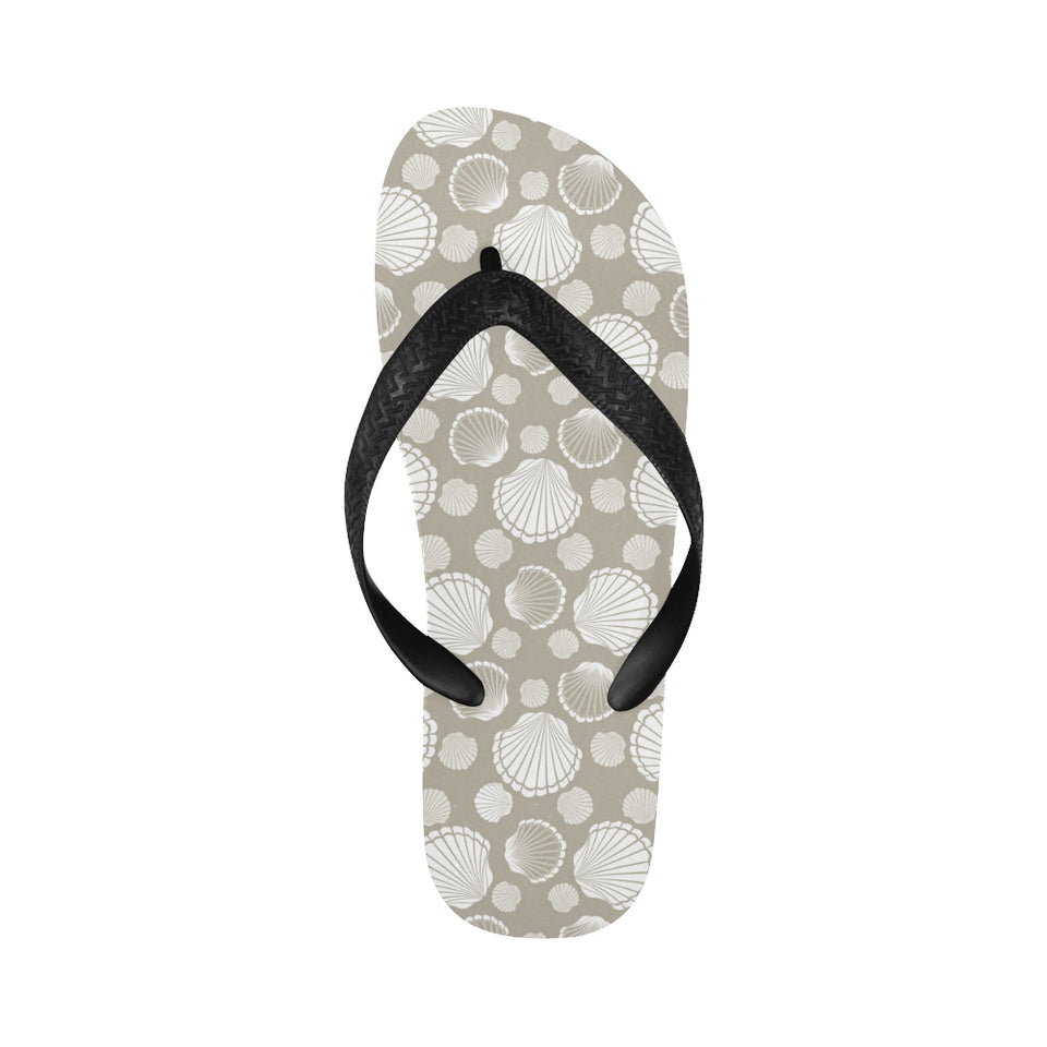 Scallop shell pattern Unisex Flip Flops