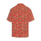 Red Tomato Pattern Men's All Over Print Hawaiian Shirt