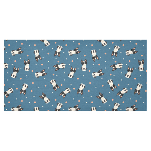 Cute boston terrier dog spattern Tablecloth