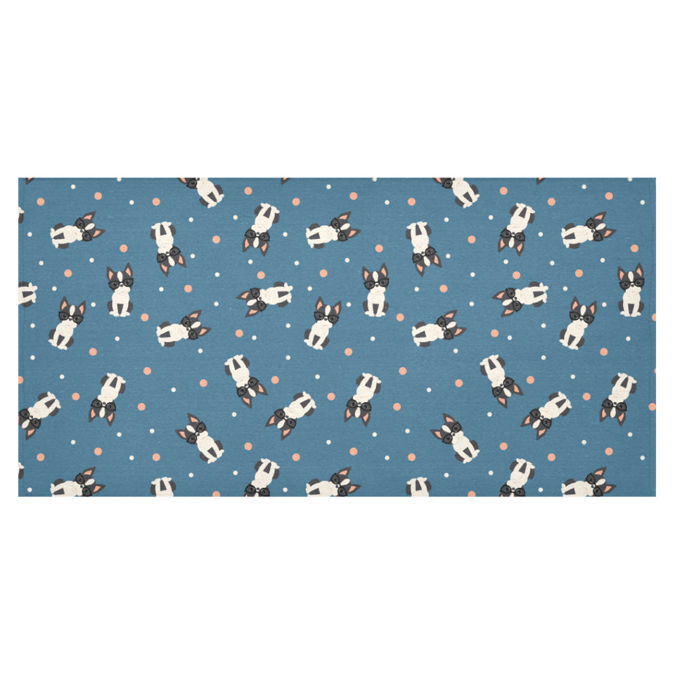 Cute boston terrier dog spattern Tablecloth