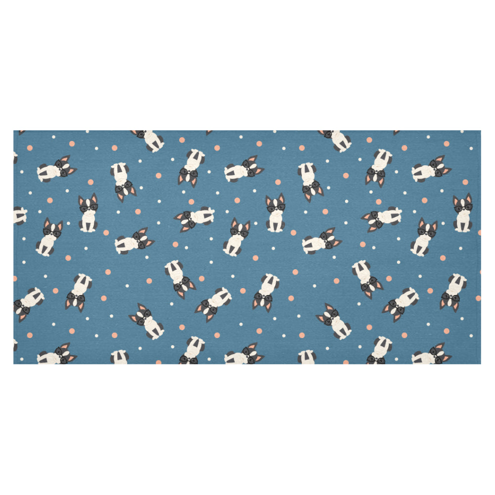 Cute boston terrier dog spattern Tablecloth