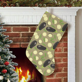 Eggplant Pattern Print Design 02 Christmas Stocking