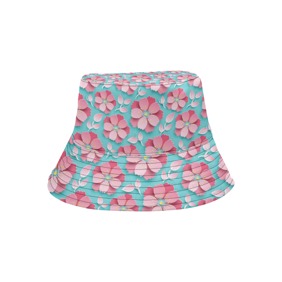 3D sakura cherry blossom pattern Unisex Bucket Hat