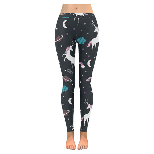 unicorn rainbows moon clound star pattern Women's Legging Fulfilled In US