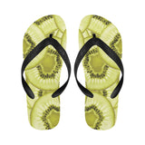 Sliced kiwi pattern Unisex Flip Flops
