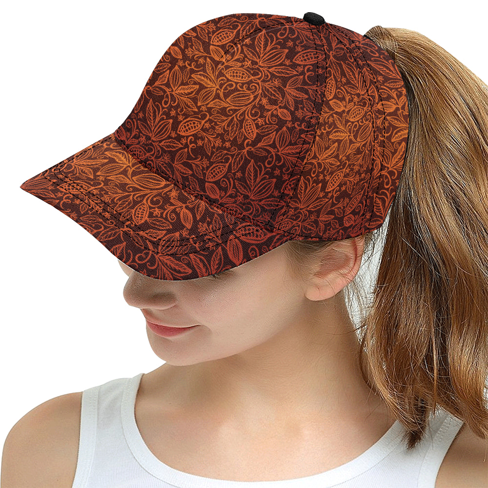 cacao beans tribal polynesian pattern All Over Print Snapback Cap