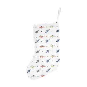 Cute helicopter star pattern Christmas Stocking