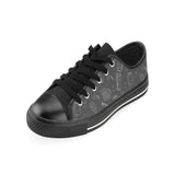 Beer hand drawn pattern Men's Low Top Canvas Shoes Black