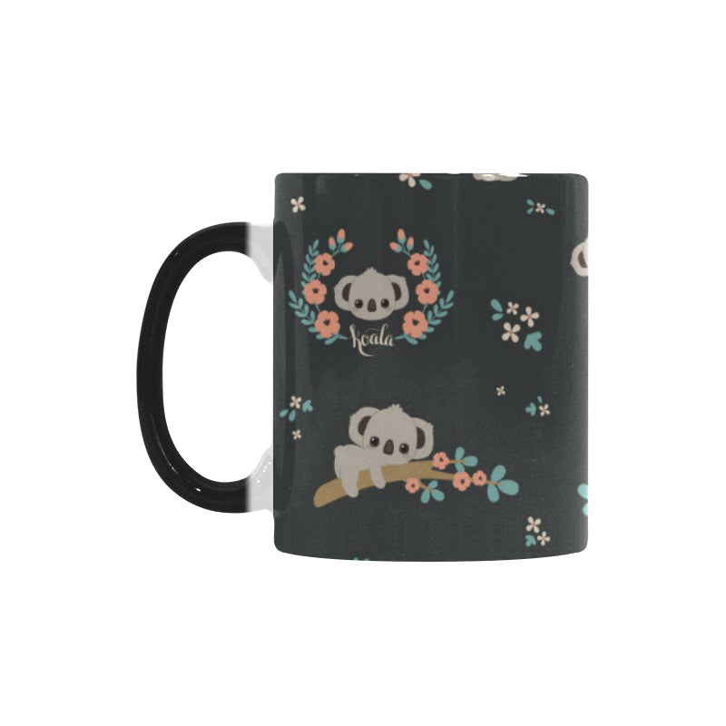 Cute koala pattern Morphing Mug Heat Changing Mug