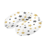 hand drawn gold black star pattern U-Shaped Travel Neck Pillow