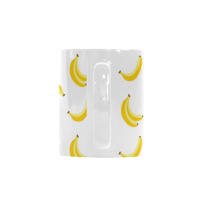 Banana pattern Classical White Mug (Fulfilled In US)