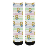Cute hand drawn mermaid Crew Socks