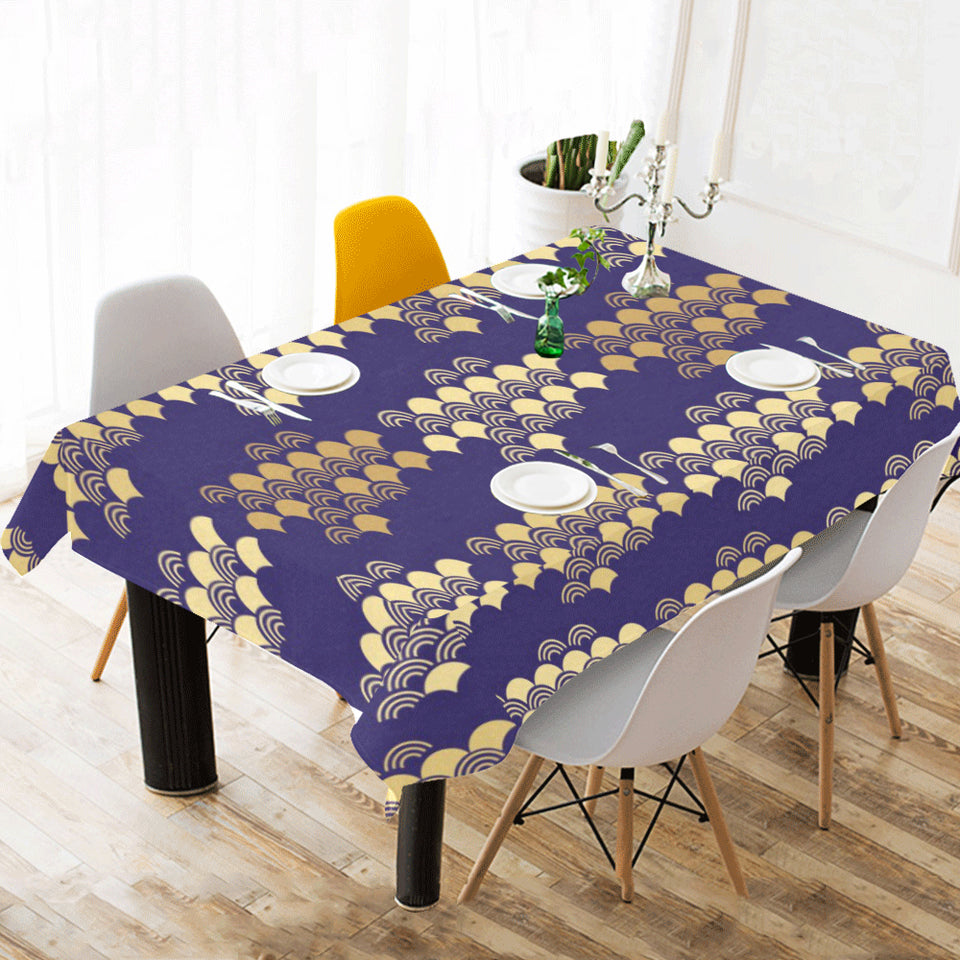 Beautiful japanese fan pattern Tablecloth