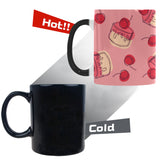 Cake cherry pattern Morphing Mug Heat Changing Mug