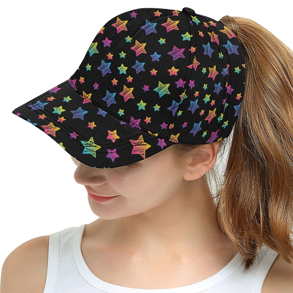 Colorful star pattern All Over Print Snapback Cap