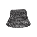 Handwritten cheese pattern Unisex Bucket Hat