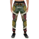 Japanese cranes flying forest dot pattern Unisex Casual Sweatpants