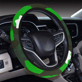 Frog waterlily pattern Car Steering Wheel Cover