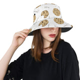 Sketch style cookie pattern Unisex Bucket Hat