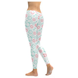 Clock time pattern blackground Women's Legging Fulfilled In US