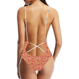 Tropical grapefruit pattern Women's One-Piece Swimsuit