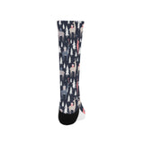 Deers Winter Christmas pattern Crew Socks